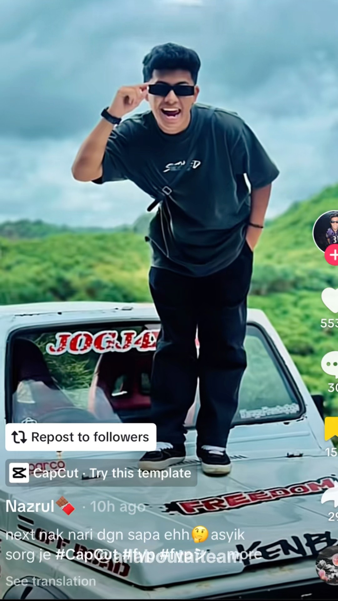 Berani Eh Nazrul Tulis Caption Camtu, Betul Tak Takut Awek Ni ? #ainazrul #aiteam